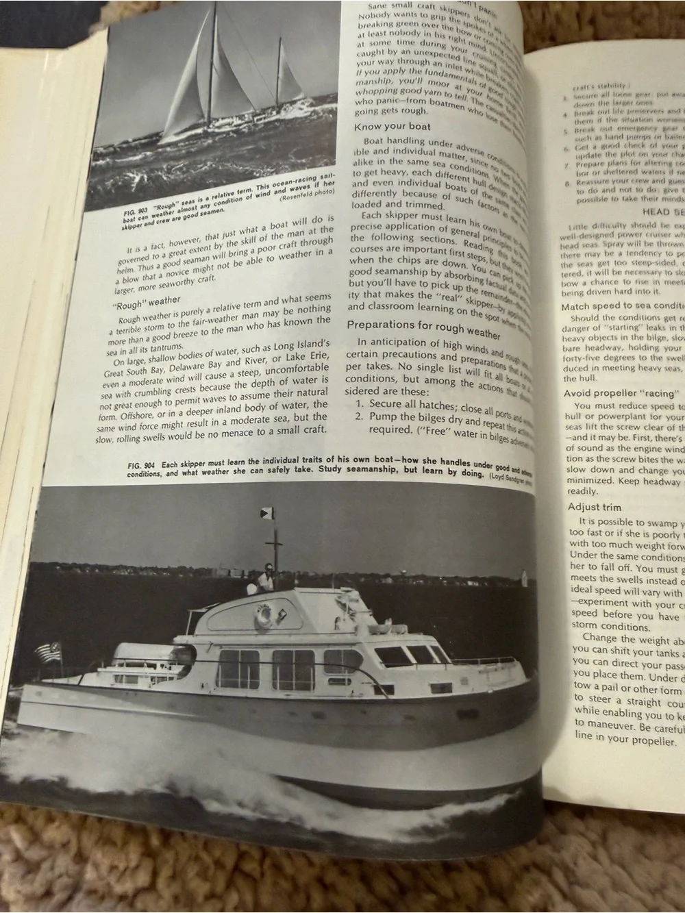 Piloting seamanship & small boat handling hardcover book writing on front page